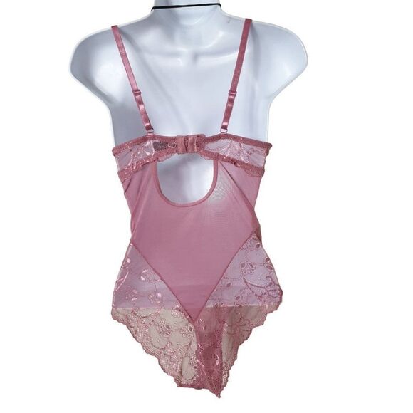 Rene Rofe Push Up Bodysuit Lace Sexy Teddy Lingerie Bodysuit NWT - Picture 6 of 9